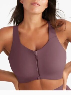 Knix Catalyst Front Zip Sports Bra Sz 8++ Violet Dusk